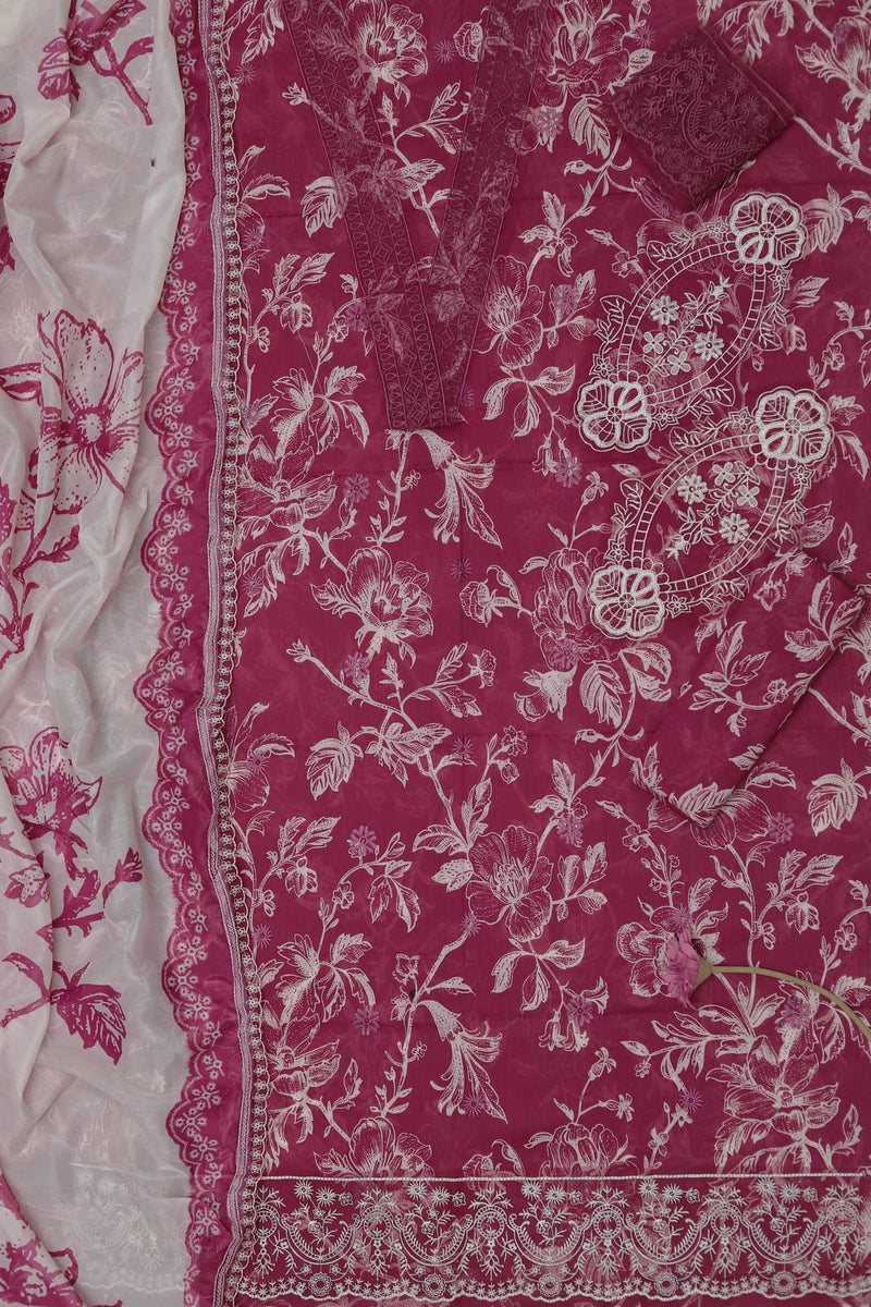 Unstitched Printed Lawn 3PC | SC-143