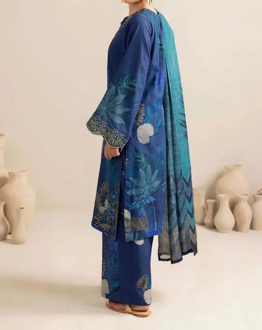 Unstitched Printed Lawn 3PC | SC-094B