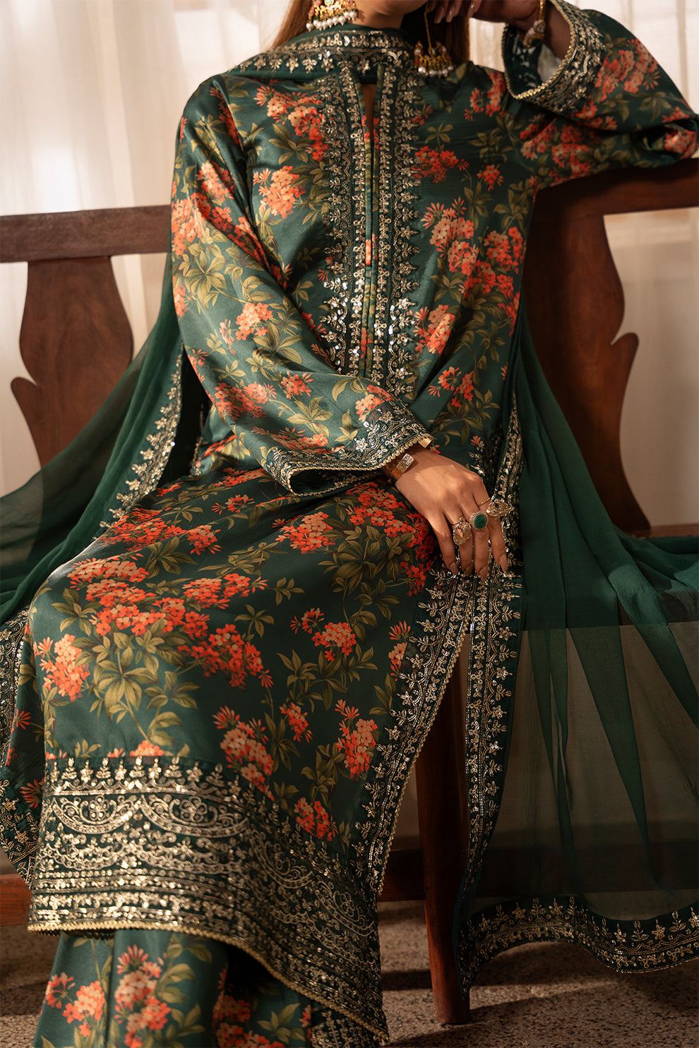 Unstitched Printed Lawn 3PC | SC-100