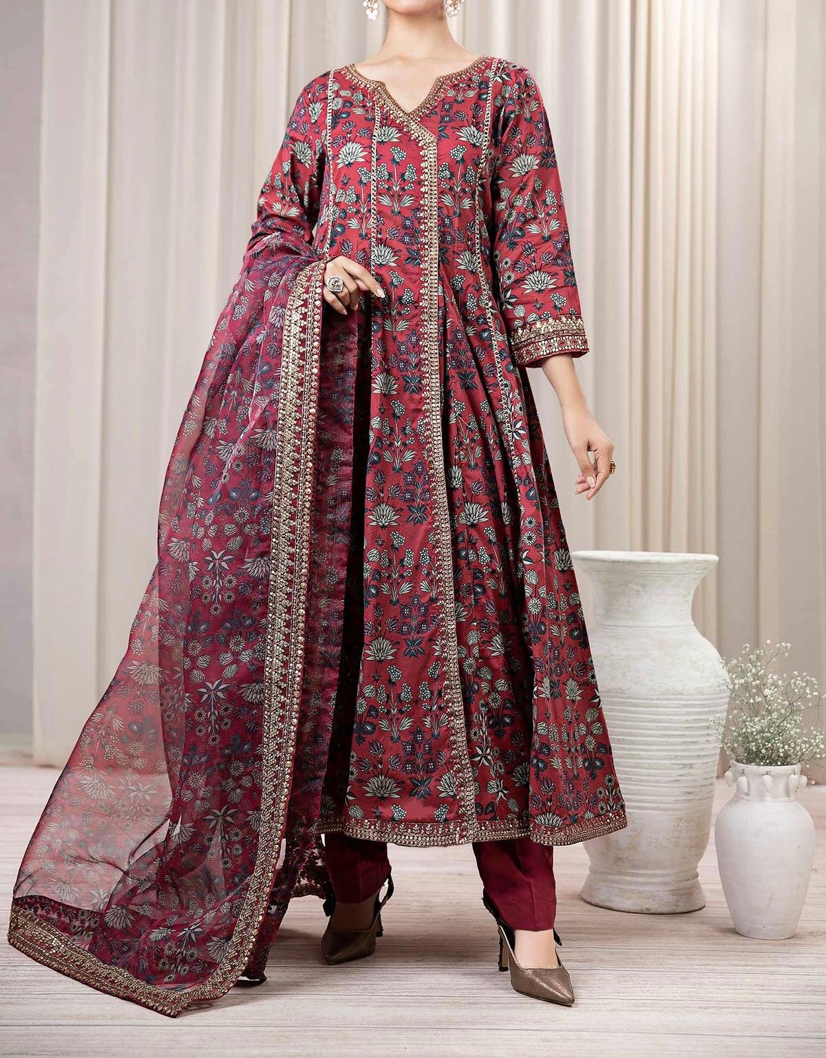Unstitched Printed Lawn 3PC | SC-104