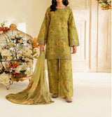 Unstitched Printed Lawn 3PC | SC-106