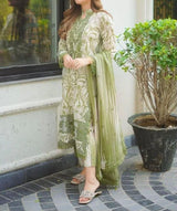 Unstitched Printed Lawn 3PC | SC-186
